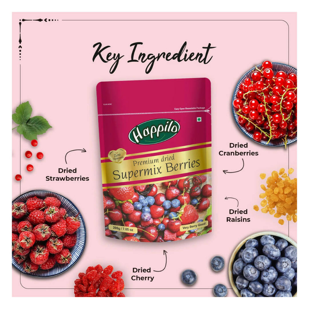 Happilo Healthy & Sweet Premium Dried Berries Mix | Grocsy