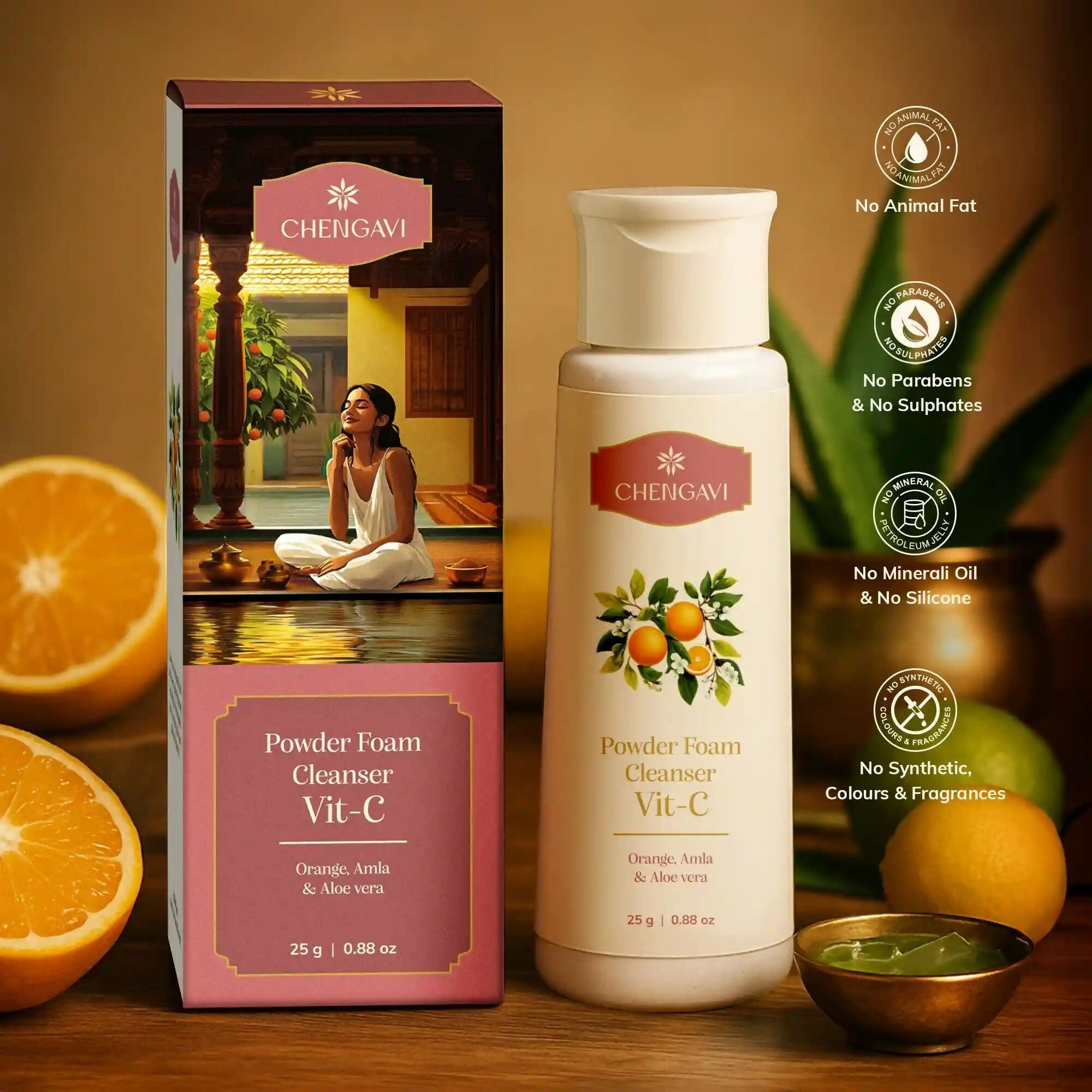 Chengavi Powder Foam Cleanser Vit-C | Grocsy
