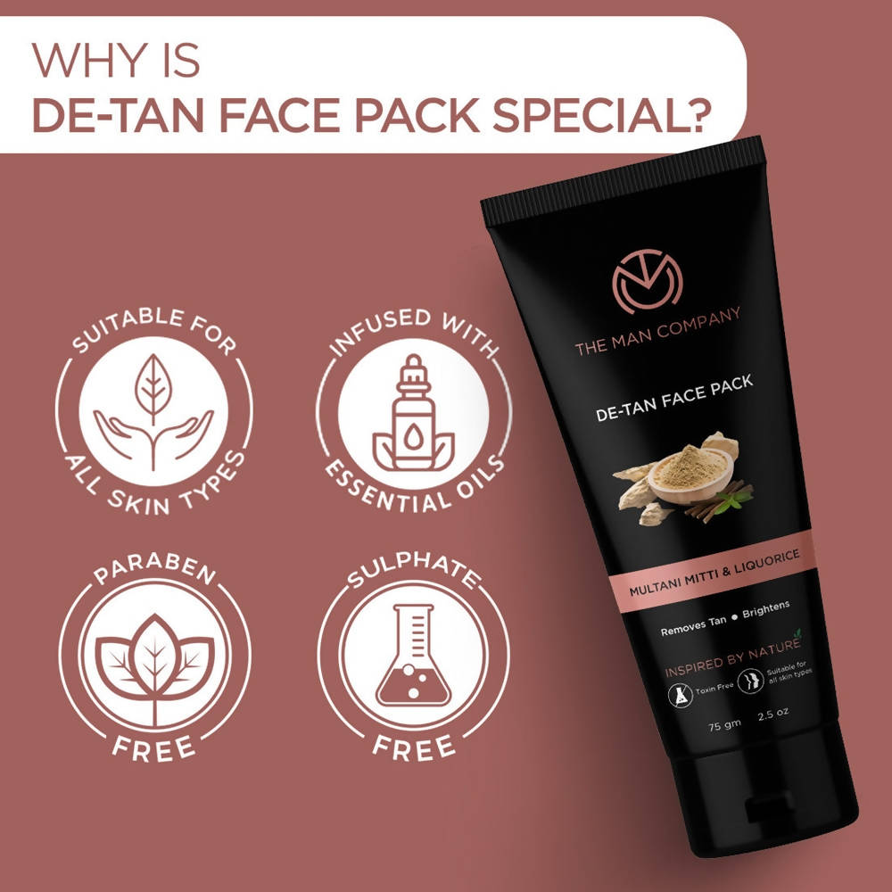 The Man Company De-Tan Face Pack | Grocsy