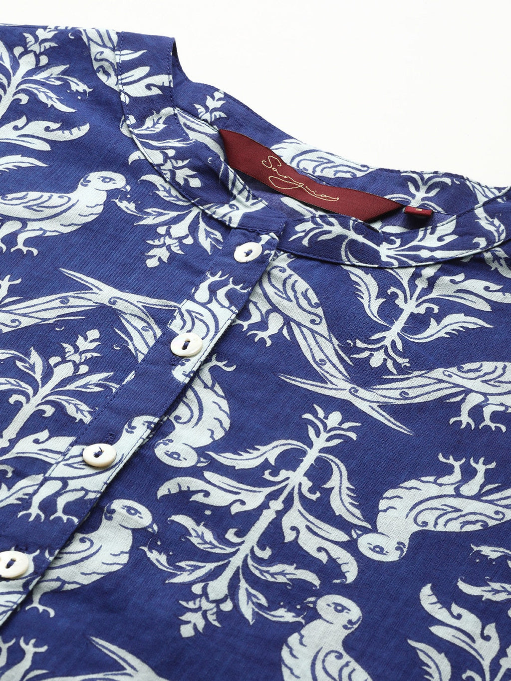 Sangria Ethnic Motif Printed Kurta | Grocsy