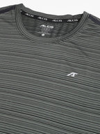 Alcis Men Stretch-X Anti-Static Slim-Fit Round Neck Running T-Shirt | Grocsy