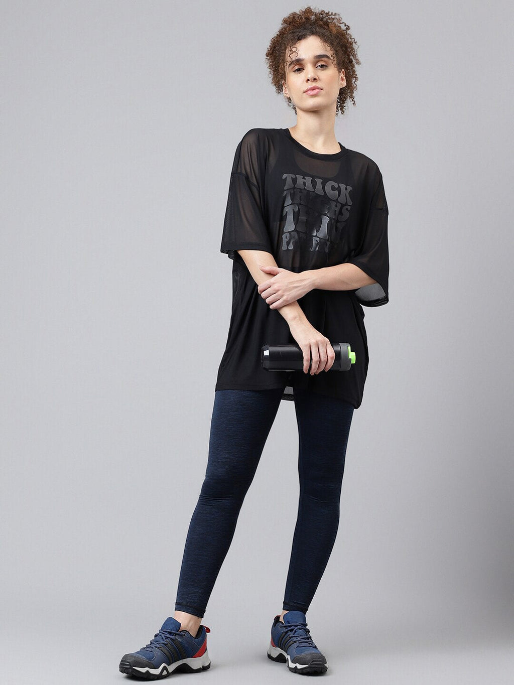 MKH Typography Printed Dri-FIT Relaxed Fit Sports T-shirt | Grocsy