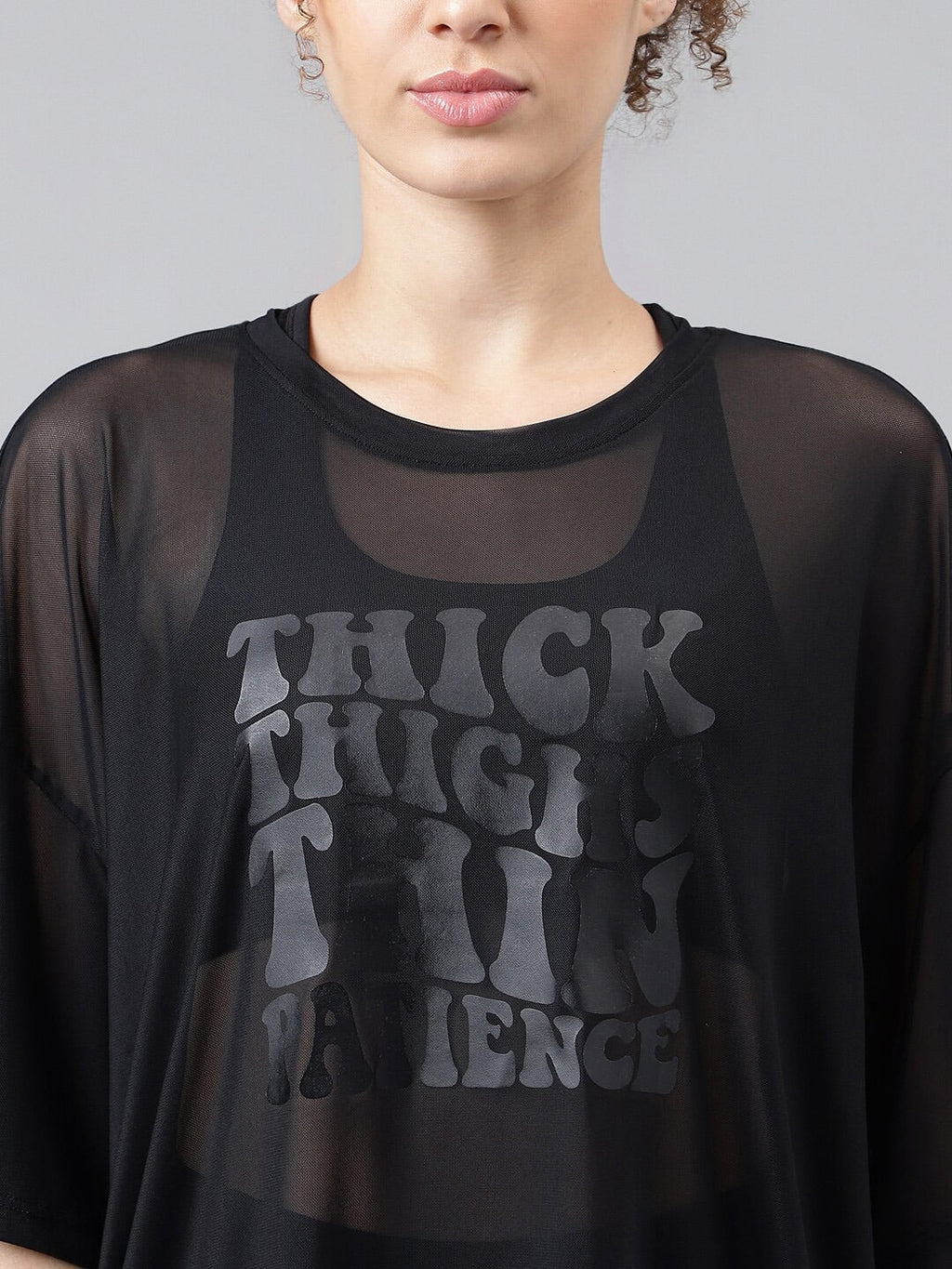 MKH Typography Printed Dri-FIT Relaxed Fit Sports T-shirt | Grocsy