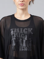 MKH Typography Printed Dri-FIT Relaxed Fit Sports T-shirt | Grocsy