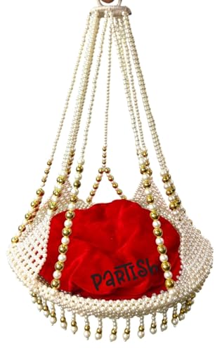 Partish Handcrafted Hanging Moti Jhula for Laddu Gopal Ji | Grocsy