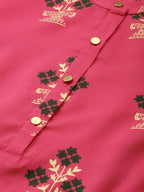 All About You Women Pink Ethnic Motifs Printed Kurta with Trousers & With Dupatta | Grocsy