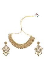 Mominos Fashion Johar Kamal Traditional Rajwadi Design Heavy Golden Color Choker Set | Grocsy