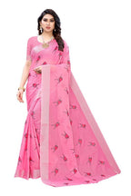 Vamika Pink Chanderi Designer Saree (SERIN PINK) | Grocsy