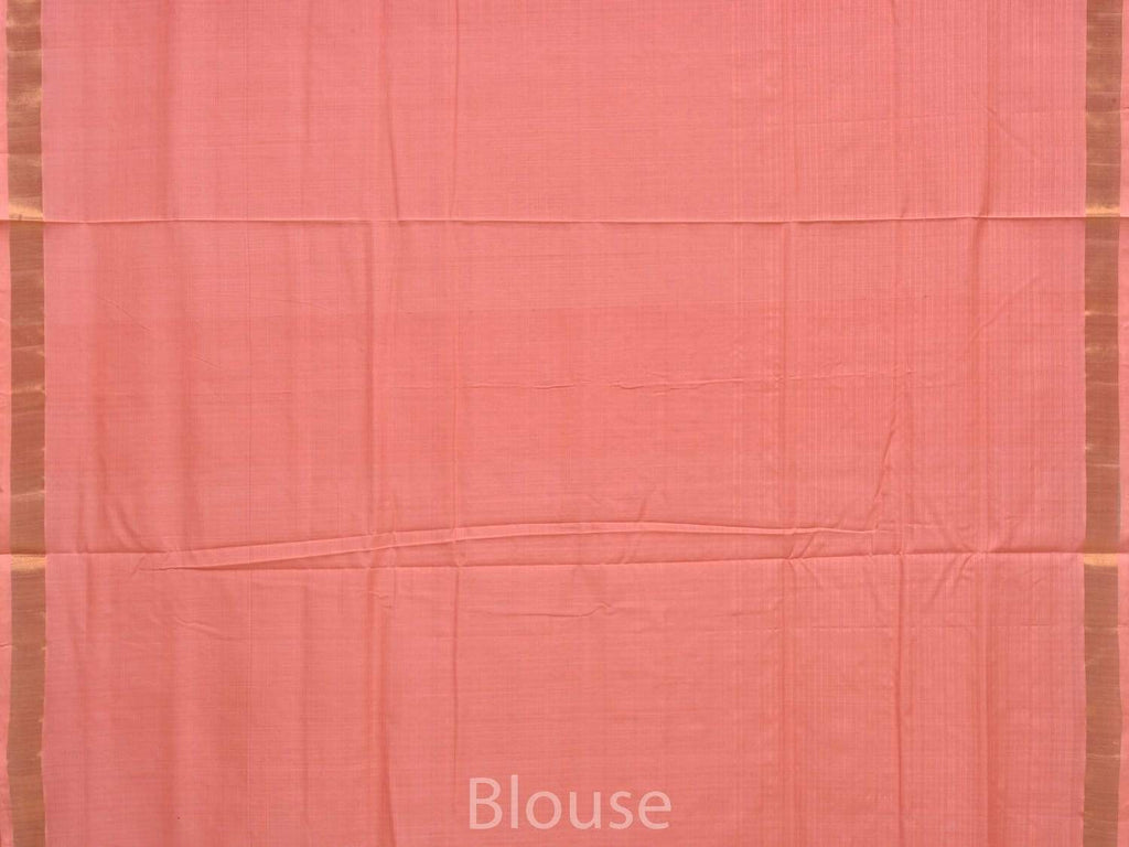 Baby Pink Uppada Cotton Handloom Saree with Assorted Buta Pallu Design - Global Threads | Grocsy
