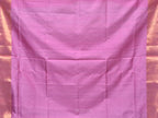 Baby Pink Uppada Silk Handloom Saree with Corner Mango Pallu Design - Global Threads | Grocsy