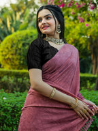 Tikhi Imli Floral Printed Embossed Ready to Wear Saree | Grocsy