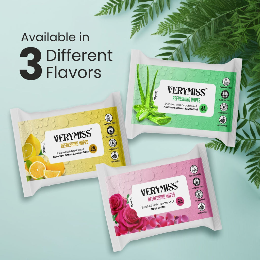 VERYMISS Rose Refreshing Face Wipes | Grocsy