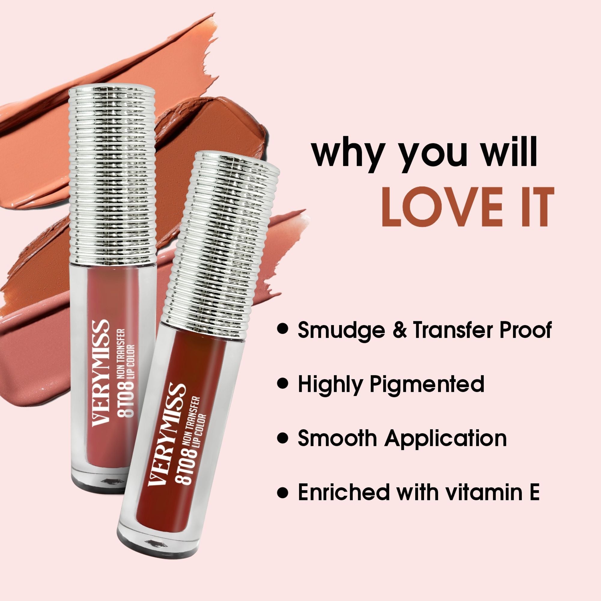 VERYMISS 8 To 8 Non Transfer Lip Color - 409 Bordeaux | Grocsy