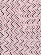 HERE&NOW Pink & Brown Chevron Printed Sequined Pure Cotton Kurta | Grocsy