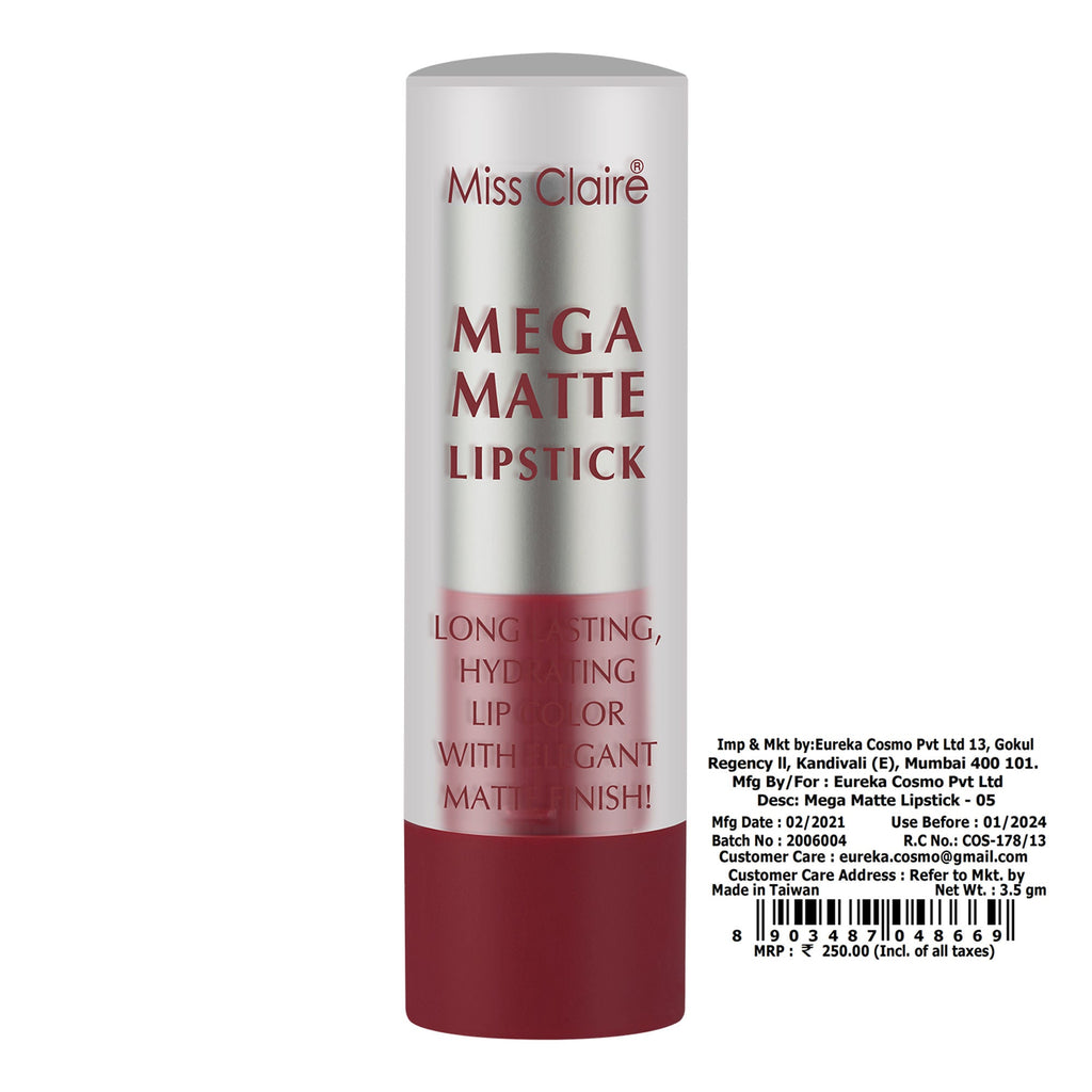 Miss Claire Mega Matte Lipstick - 5 | Grocsy