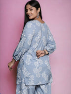Ahalyaa Women's Traditional wear Tunic - Grey | Grocsy