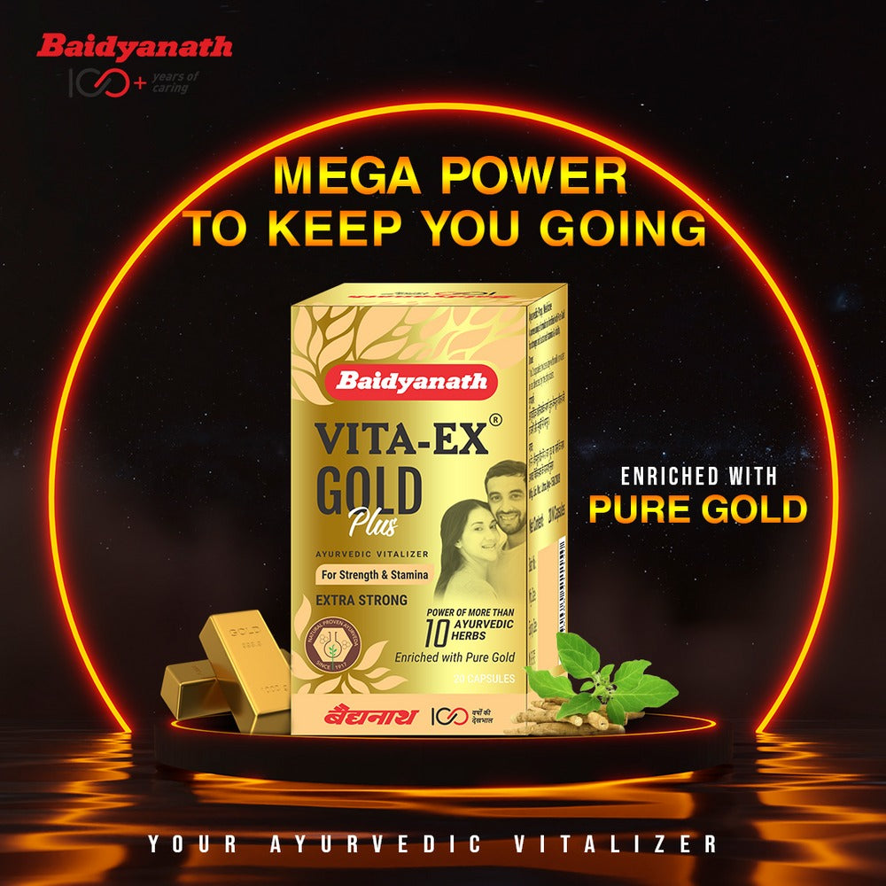 Baidyanath Vita Ex Gold Plus Capsules | Grocsy