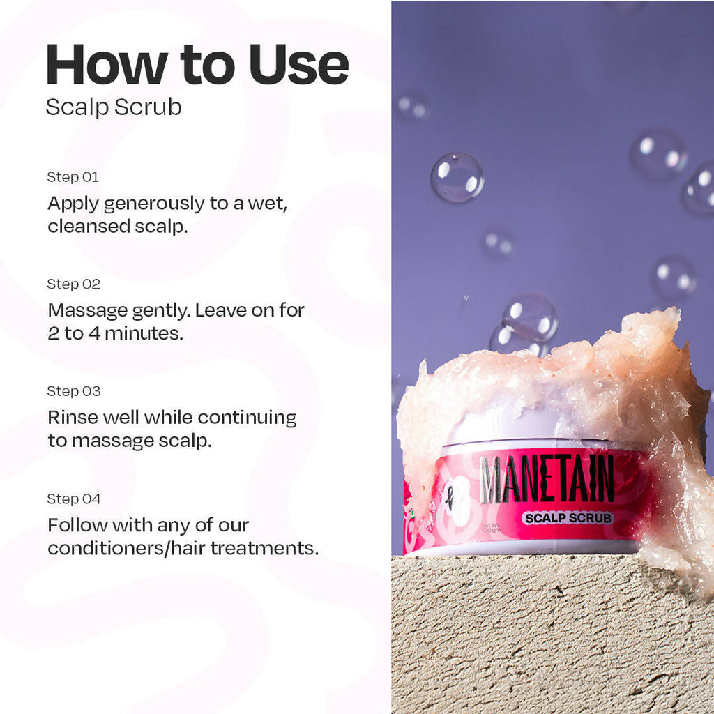 Manetain Scalp Scrub for Oily & Greasy Scalp & Hair | Grocsy