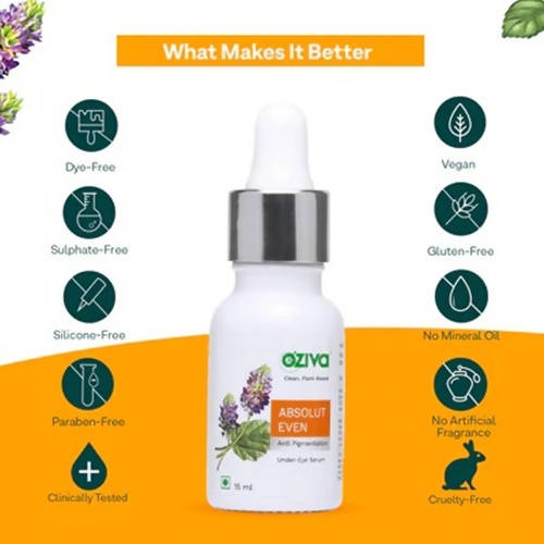 OZiva Absolut Even Anti-Pigmentation Under-Eye Serum | Grocsy