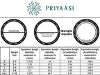 Priyaasi Women Set of 2 AD Studded Bangles - Swadesiicart