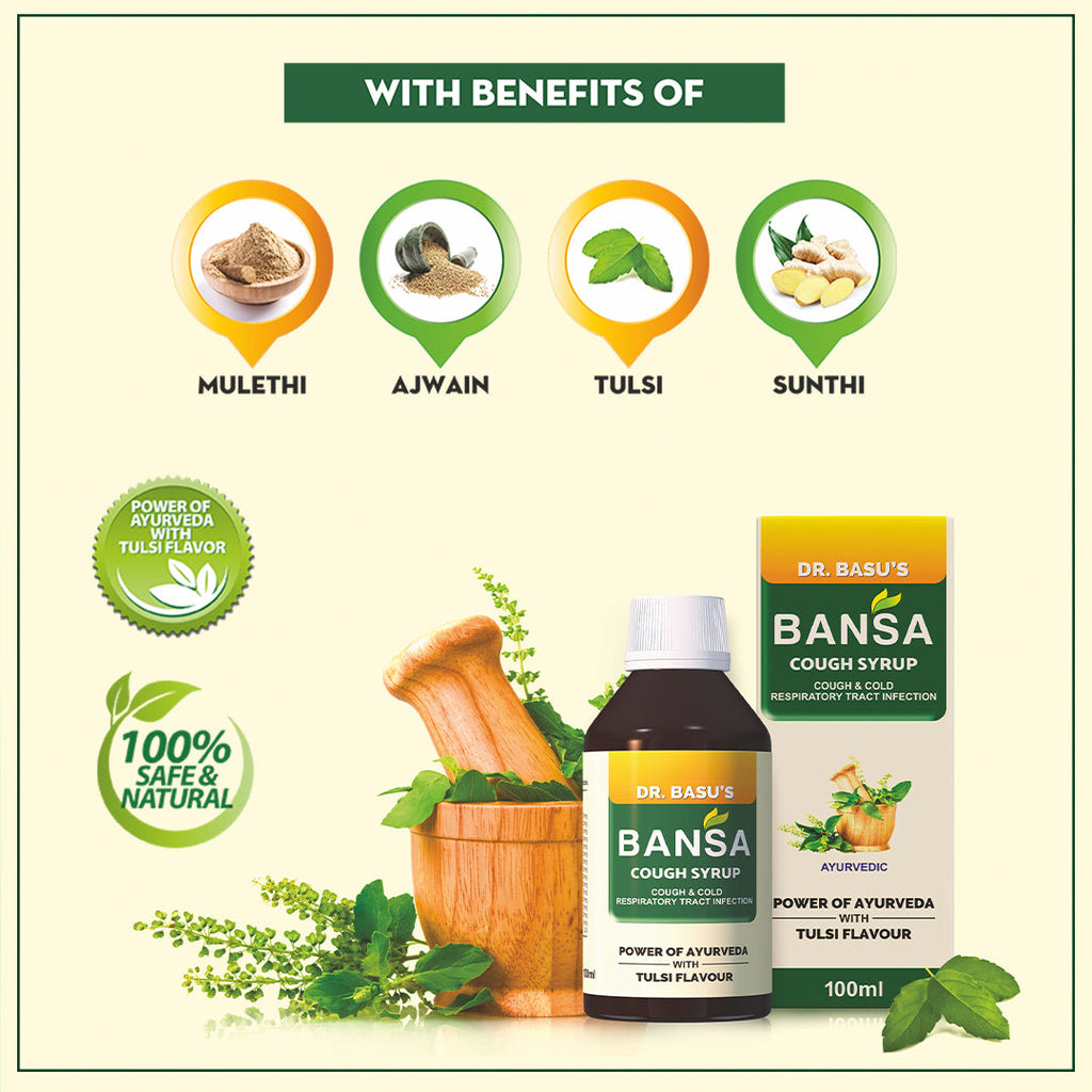 Jagat Pharma Bansa Ayurvedic Cough Syrup | Grocsy