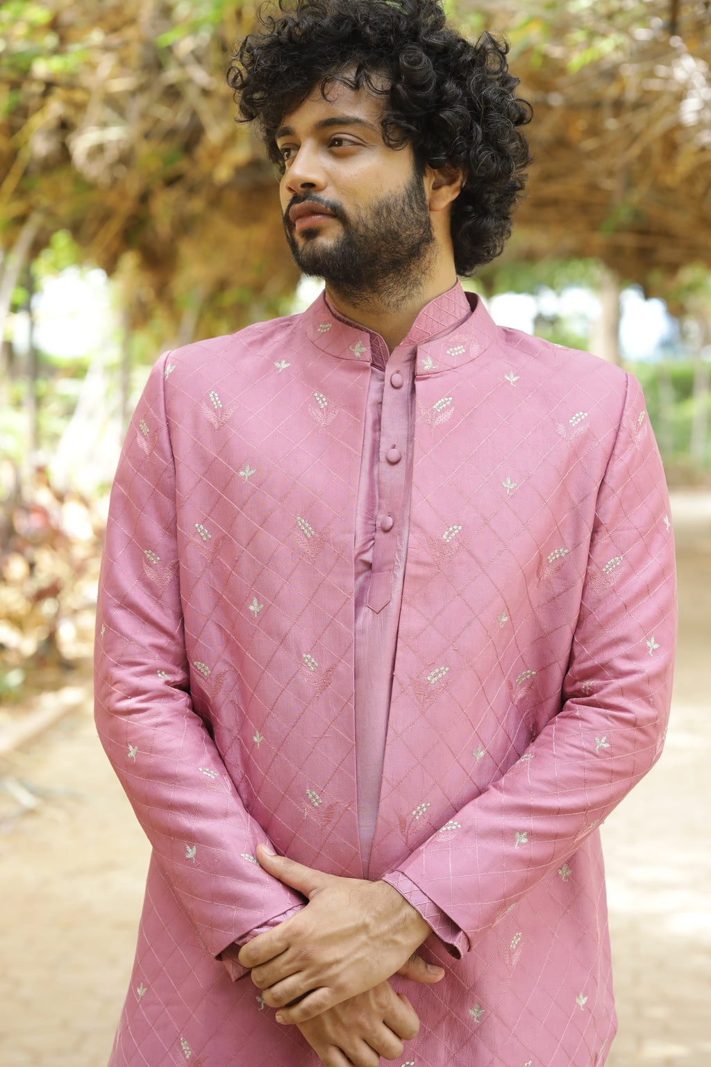 Frein Designer Kurta Jacket Set by Hilo Design | Grocsy