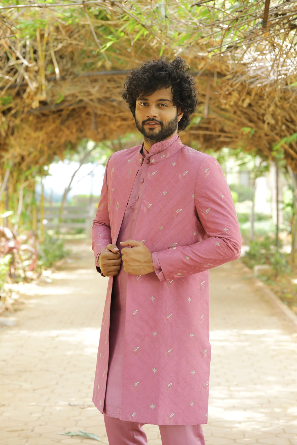Frein Designer Kurta Jacket Set by Hilo Design | Grocsy