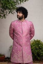 Purple Designer Sherwani by Hilo Design | Grocsy