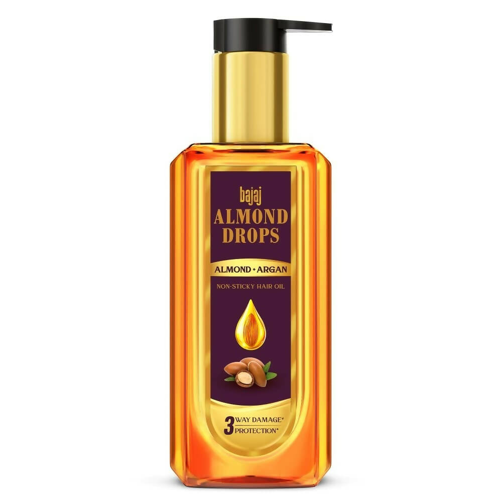 Bajaj Almond Drops Almond + Argan Hair Oil | Grocsy