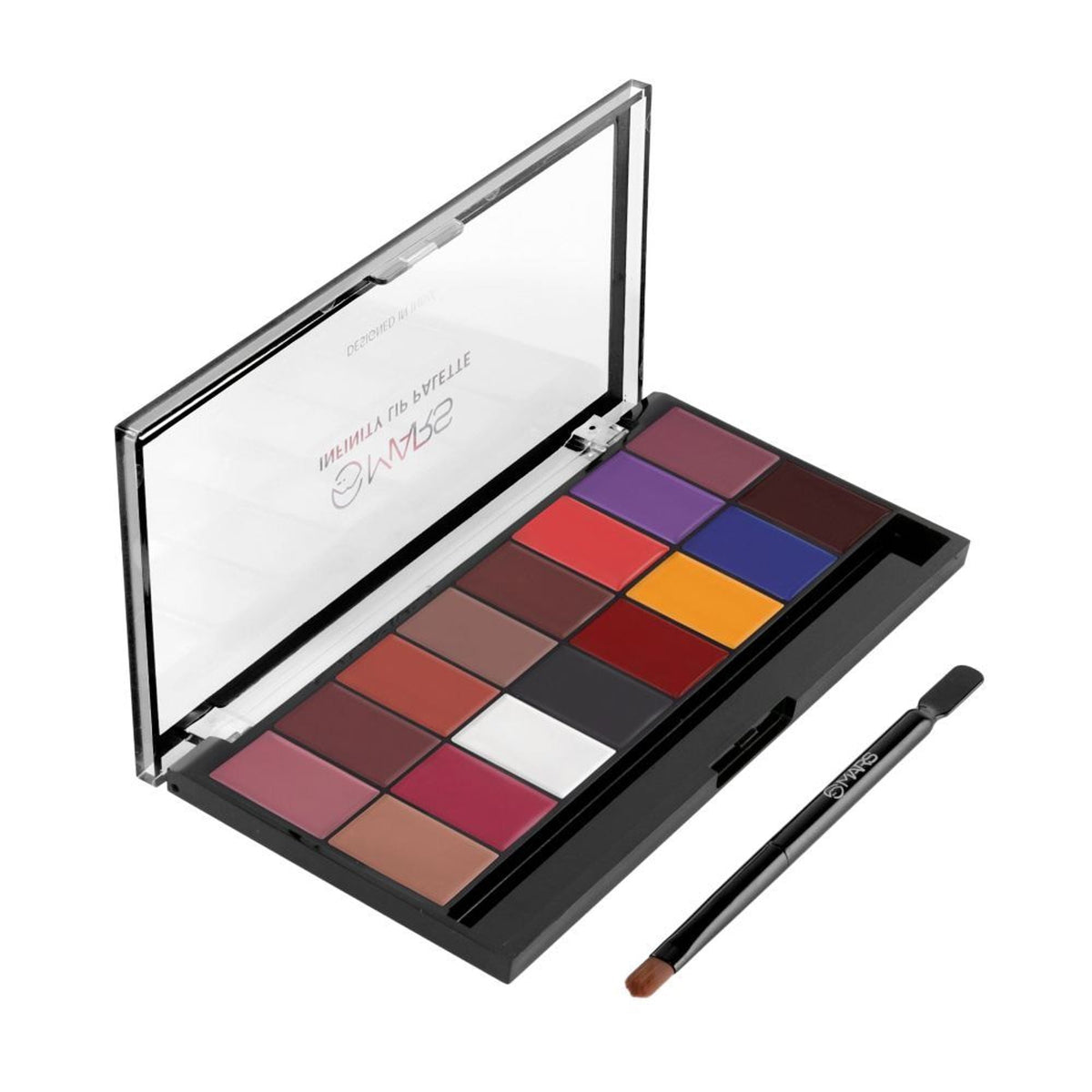 MARS Cosmetics Infinity Lip Palette with Spatula cum Applicator - 01 Multicolor | Grocsy