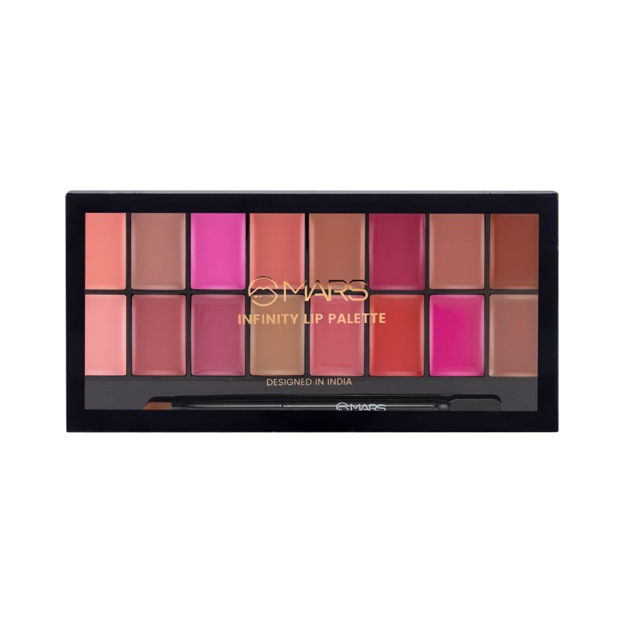 MARS Cosmetics Infinity Lip Palette with Spatula cum Applicator - 03 Multicolor | Grocsy
