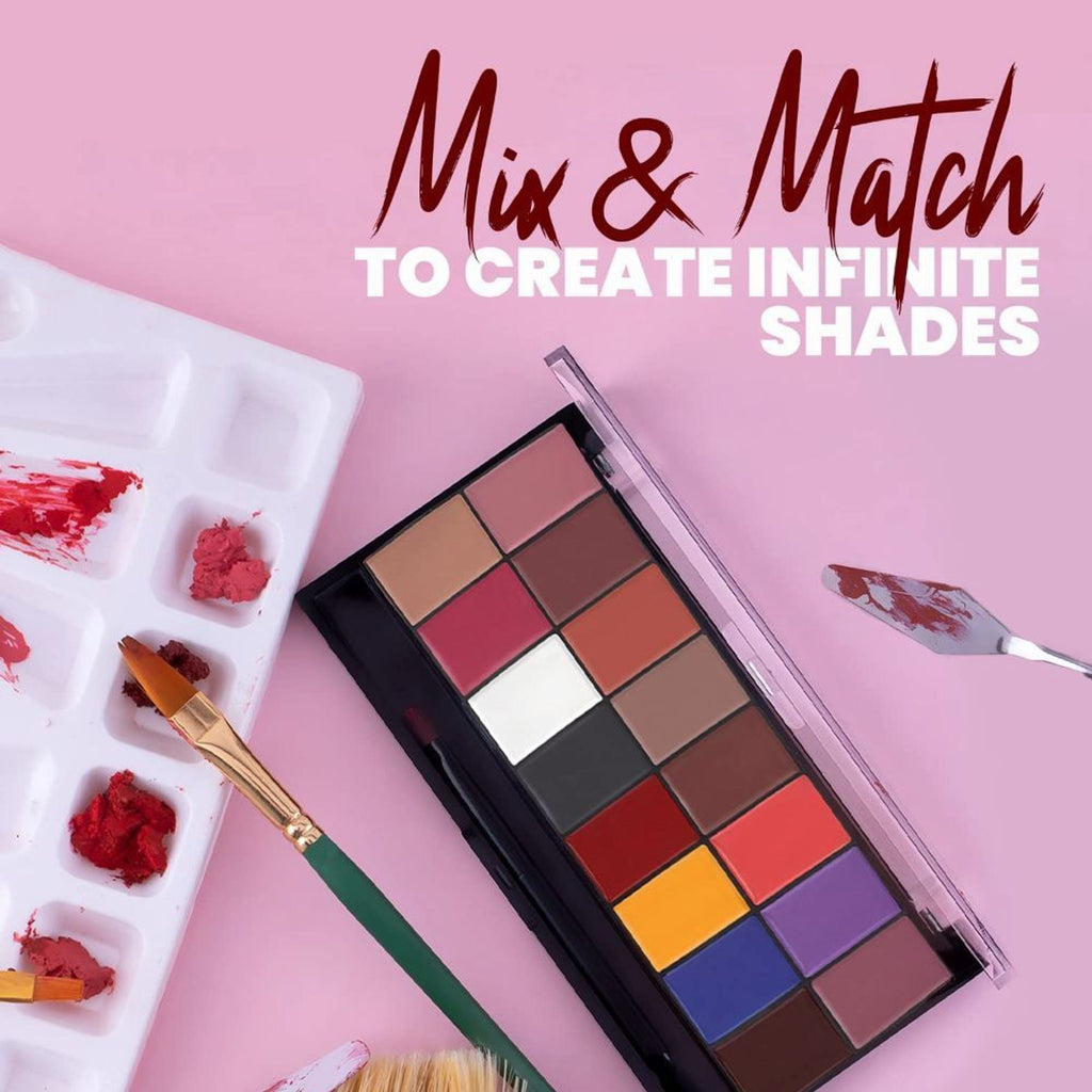 MARS Cosmetics Infinity Lip Palette with Spatula cum Applicator - 03 Multicolor | Grocsy