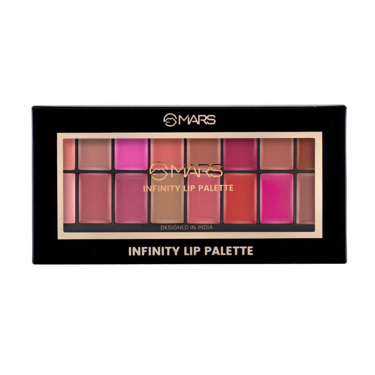 MARS Cosmetics Infinity Lip Palette with Spatula cum Applicator - 03 Multicolor | Grocsy