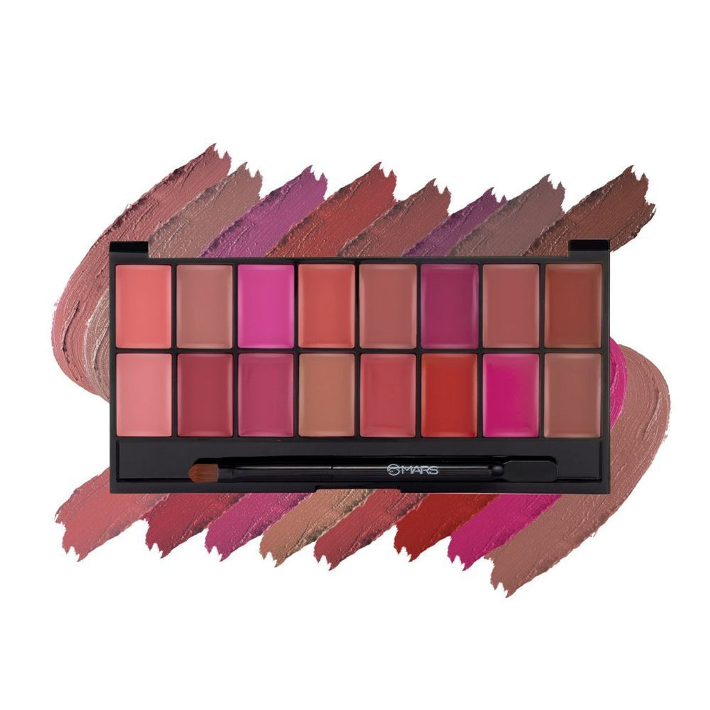 MARS Cosmetics Infinity Lip Palette with Spatula cum Applicator - 03 Multicolor | Grocsy