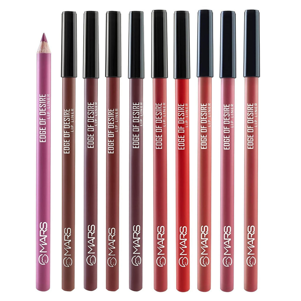 MARS Cosmetics Matte Lip Liner Pack of 10 - Set A | Grocsy