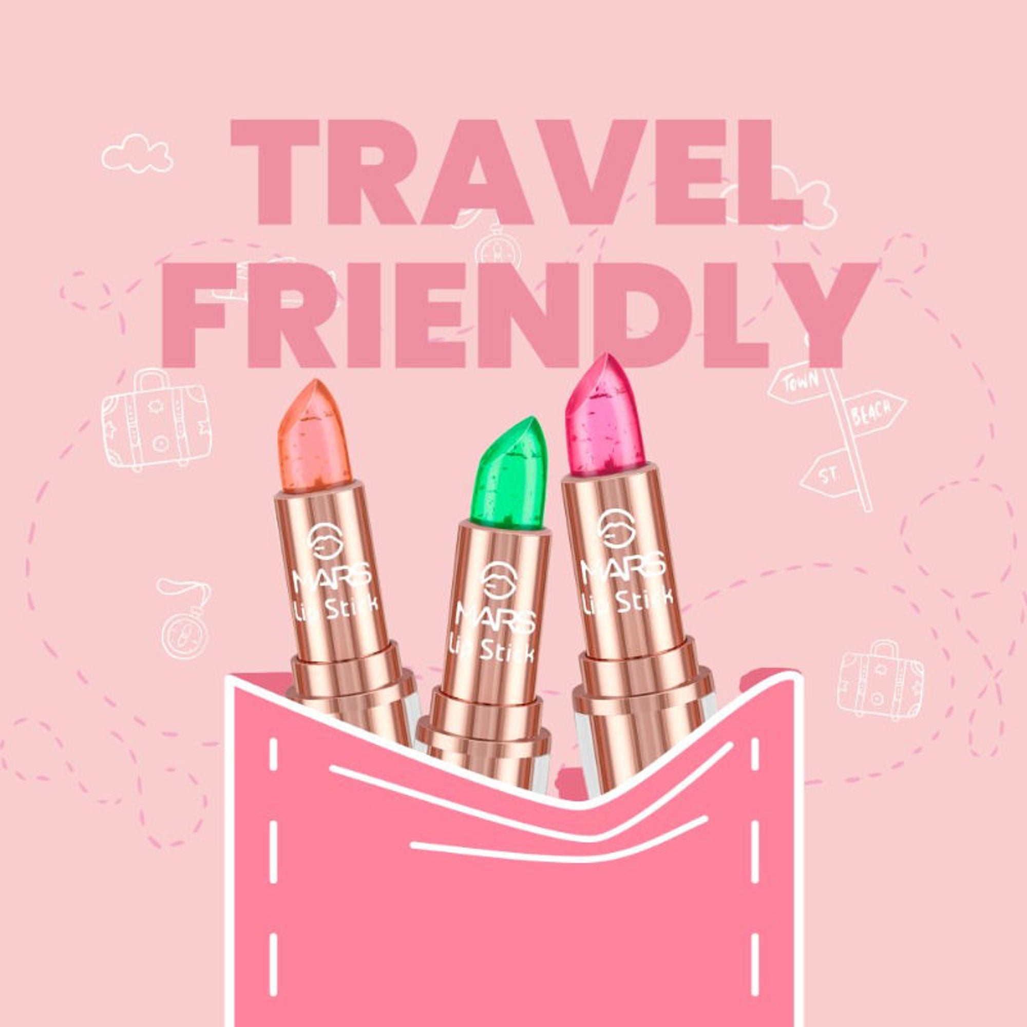 MARS Cosmetics Colour Changing Tinted Balm Lipstick - 03 | Grocsy