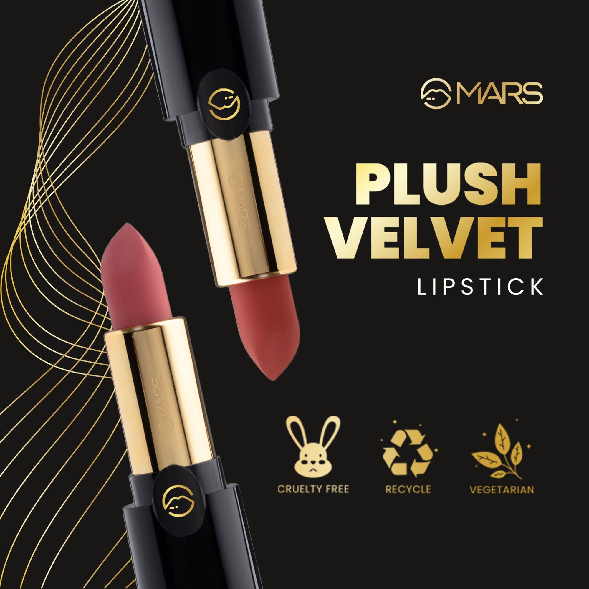 MARS Cosmetics Plush Velvet Lipstick - Choco Brew | Grocsy