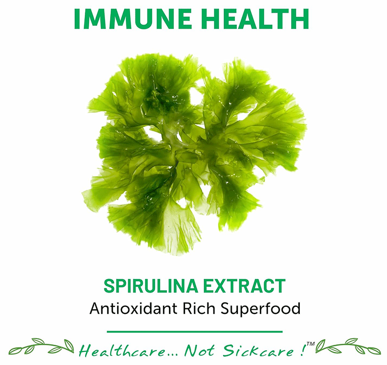 Bliss Welness Immunity & Wellness Spirulina Veg Tablet | Grocsy