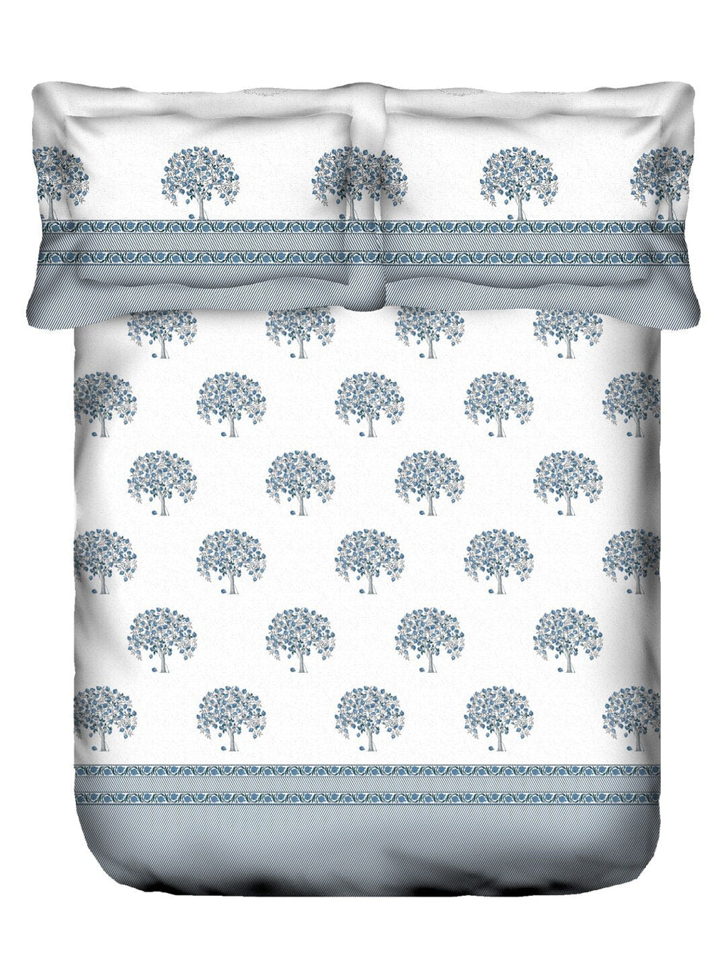 MYTRIDENT Road To Jaipur Purple Printed Cotton 210 TC King Bedsheet with 2 Pillow Covers | Grocsy