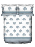 MYTRIDENT Road To Jaipur Purple Printed Cotton 210 TC King Bedsheet with 2 Pillow Covers | Grocsy
