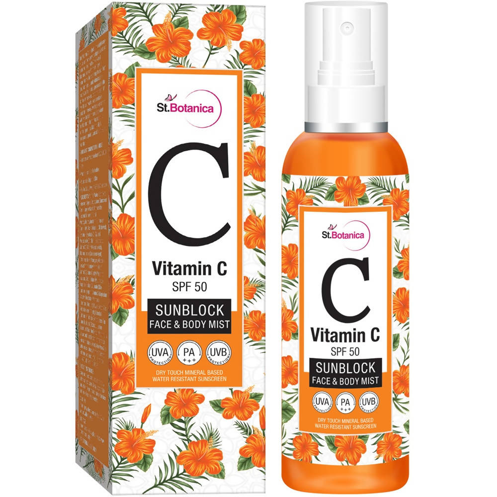 St.Botanica Vitamin C SPF 50 Sunblock Face & Body Mist | Grocsy