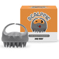 Scalppie Silicon Hair Scalp Massager & Shampoo Brush Scrub For Hair Growth & Anti Dandruff - Grey | Grocsy
