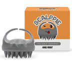 Scalppie Silicon Hair Scalp Massager & Shampoo Brush Scrub For Hair Growth & Anti Dandruff - Grey | Grocsy