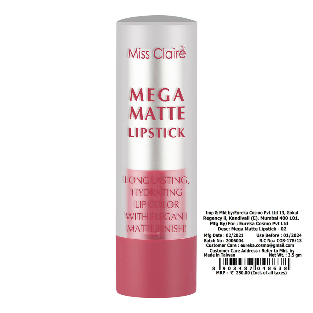 Miss Claire Mega Matte Lipstick - 2 | Grocsy
