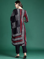 Indo Era Printed Regular Thread Work Pure Cotton Kurta with Trousers & With Dupatta | Grocsy