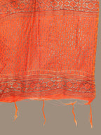 HERE&NOW Ethnic Motifs Printed Thread Work Angrakha Kurta with Palazzos & Dupatta | Grocsy