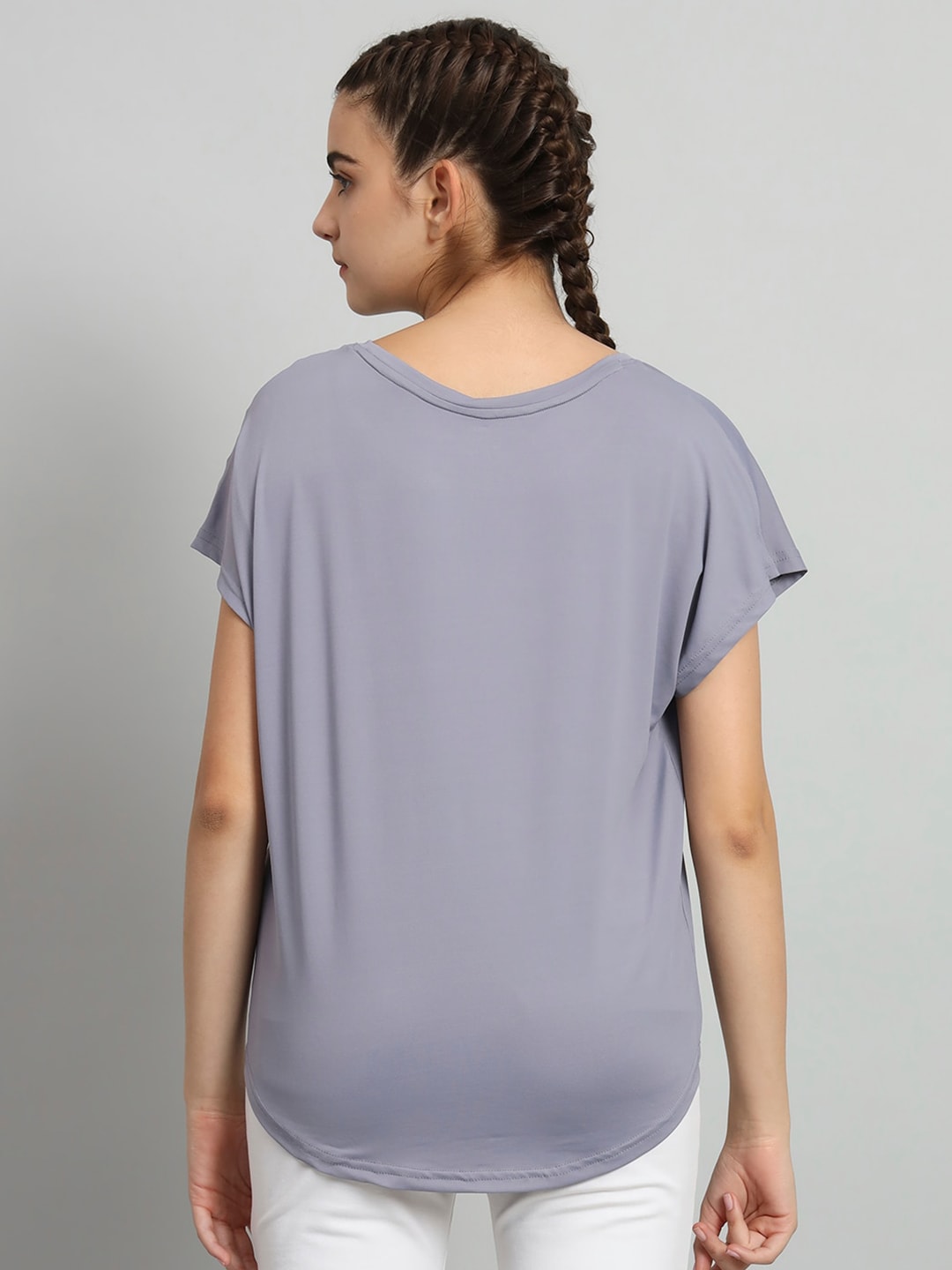 MKH Typography Printed Extended Sleeves Dri-Fit Relaxed Fit T-shirt | Grocsy