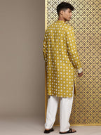 House of Pataudi Jashn Ethnic Motifs Printed Kurta | Grocsy