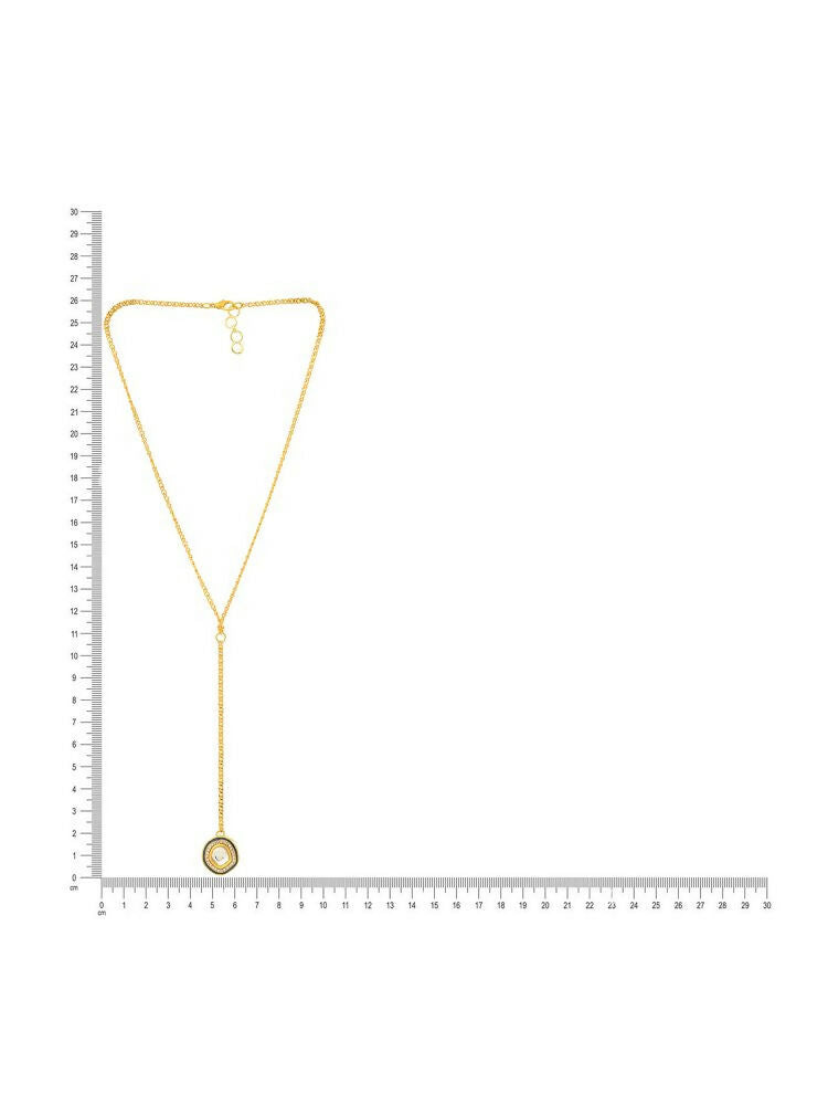 Gold Plated Kundan Necklace - Ruby Raang | Grocsy