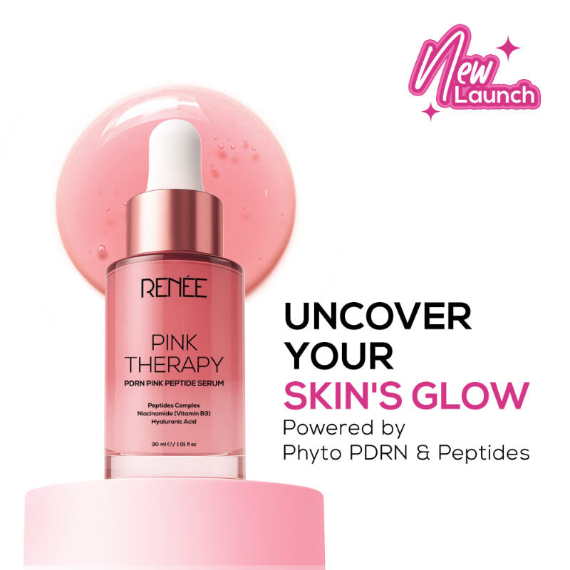 Renee Cosmetics Pink Therapy PDRN Pink Peptide Serum For Radiant Skin, Hydrating, Hyaluronic Acid Infused | Grocsy